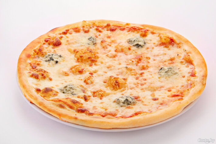 Пицца «Четыре сыра» (на пышном тесте)