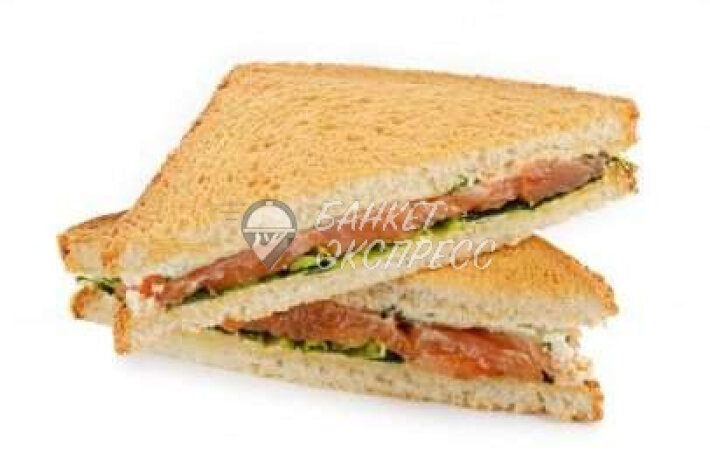 Сэндвич-тост с красной рыбой