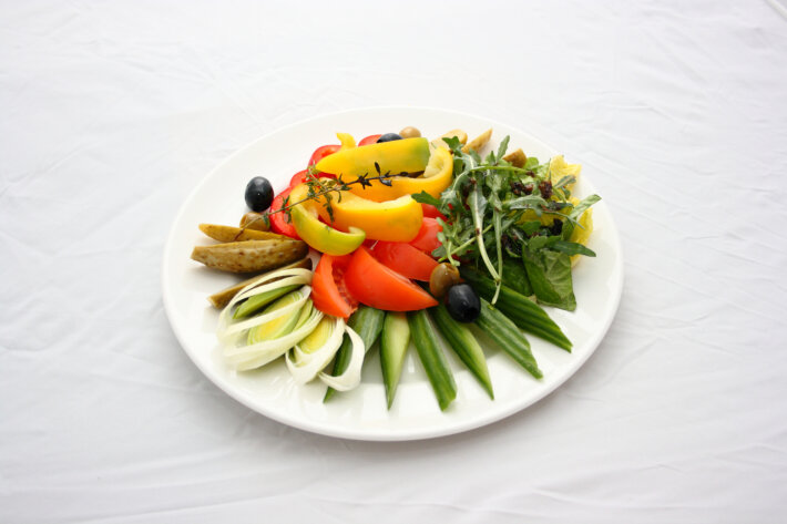 Тарелка овощей