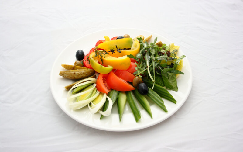 Тарелка овощей
