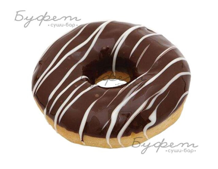 Пончик Donut с шоколадной глазурью