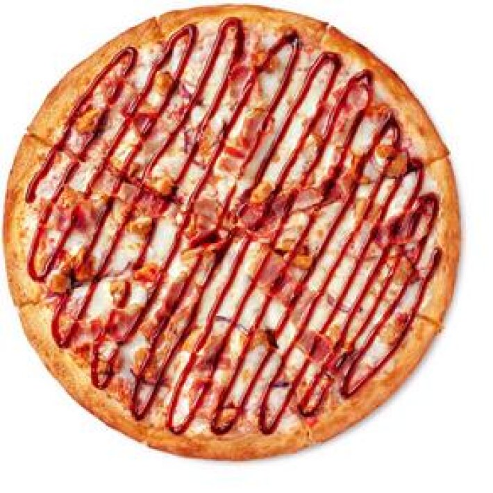 Пицца «Цыплёнок барбекю» на тонком тесте