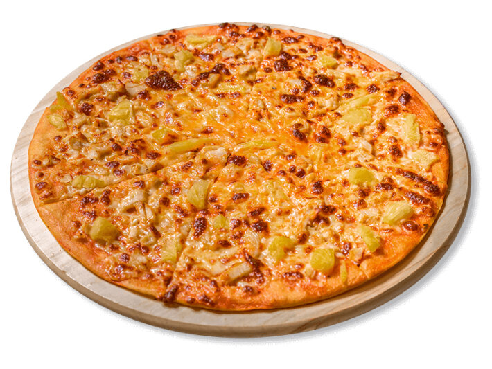 Пицца «Чикен & ананас» на пышном тесте