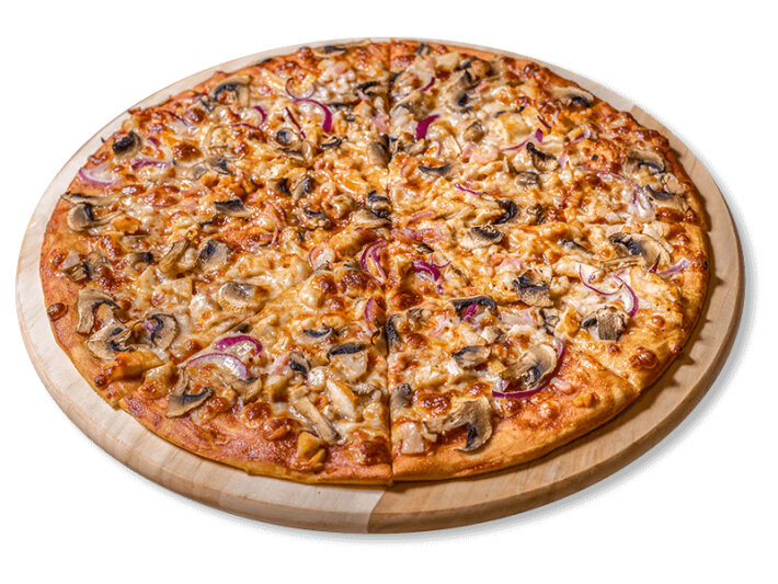 Пицца «Барбекю Drive» на пышном тесте