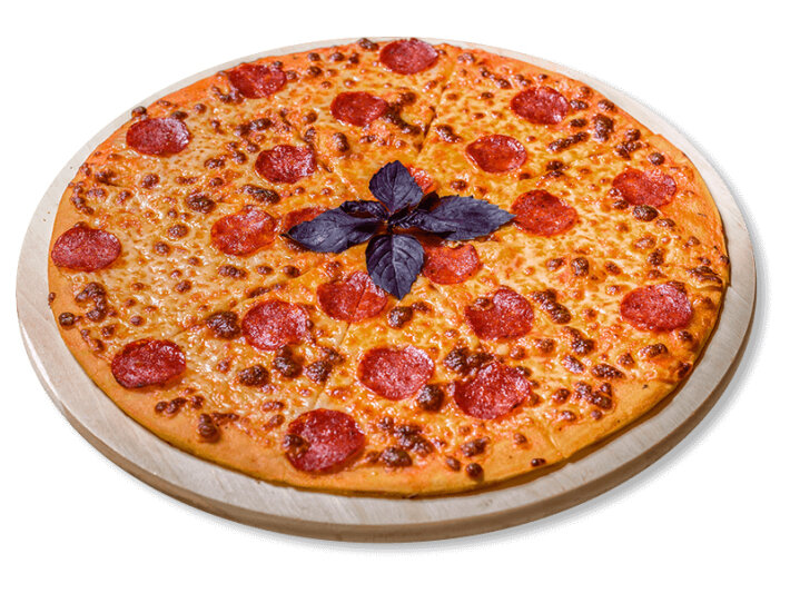 Пицца «Пеперони Calabria» на пышном тесте