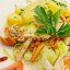 Салат с маринованными опятами и цыпленком