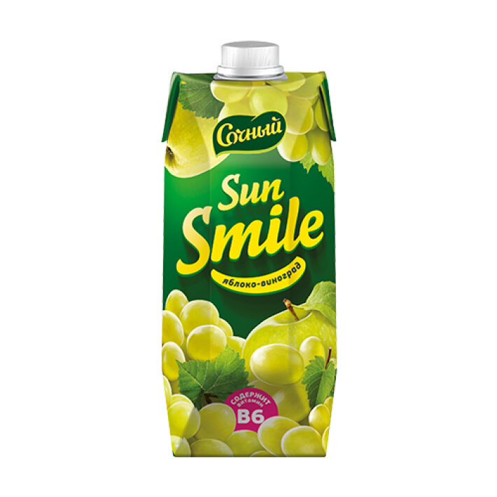 Сок Sun Smile «Виноград-яблоко»