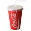 Напиток газированный Coca-Cola в стакане