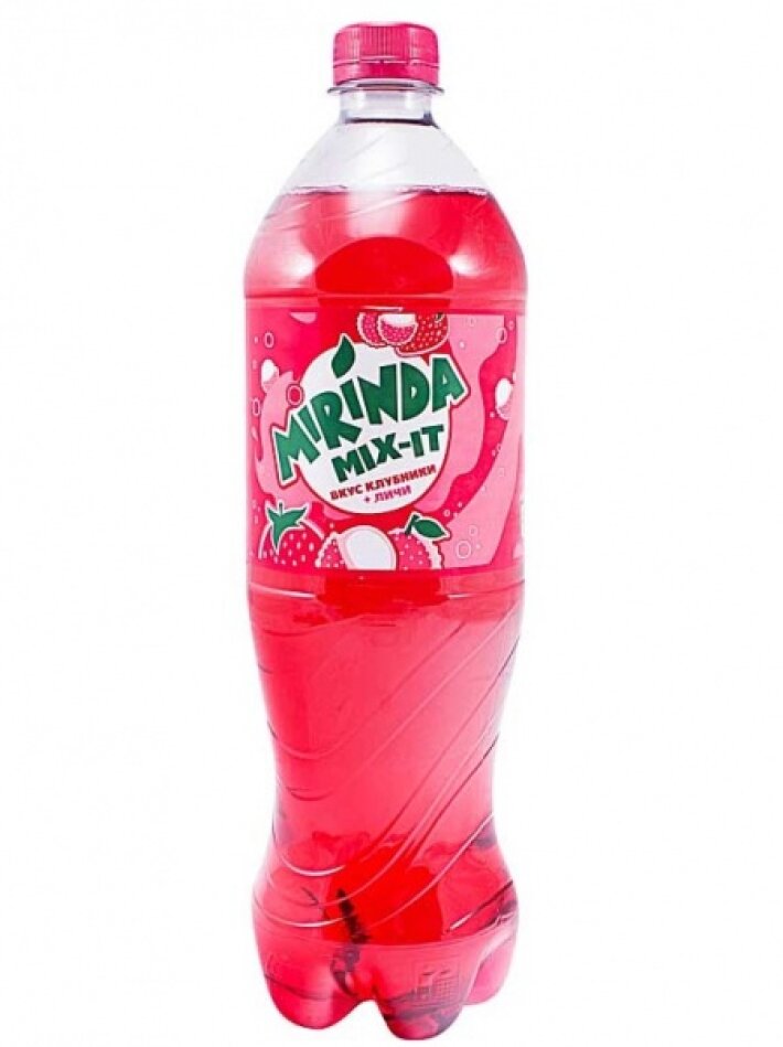 Напиток газированный Mirinda «Вкус клубники + личи»