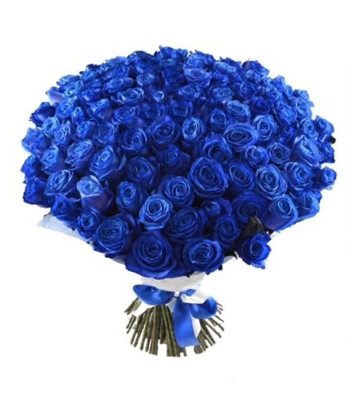 Букет «101 синяя роза»