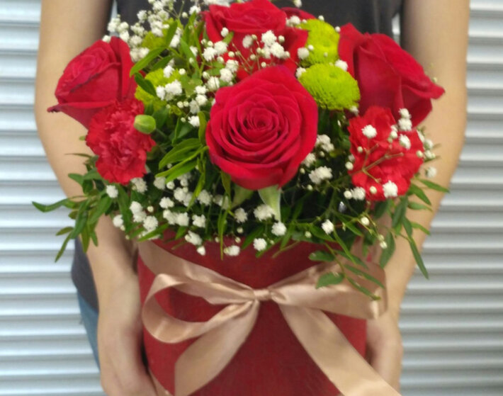 Коробка с цветами «Для тебя»