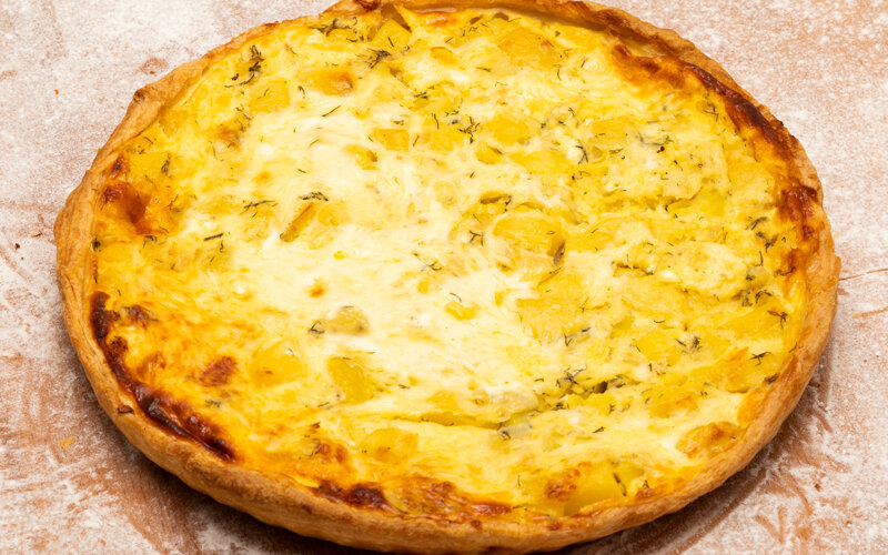 Пирог с картофелем и сыром «Моцарелла»