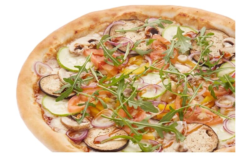 Пицца «Овощи терияки» на пышном тесте