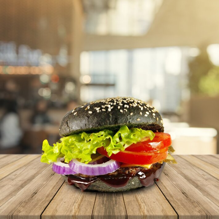 Black burger с говяжьей котлетой