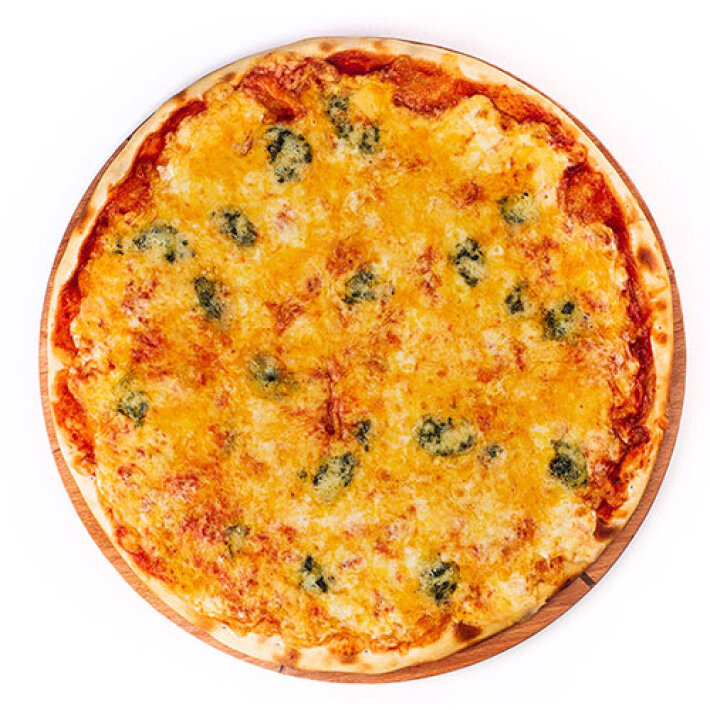 Пицца «Четыре сыра» с сырным бортом