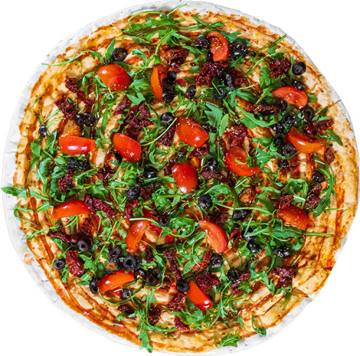 Пицца «Вяленый помидор и руккола»