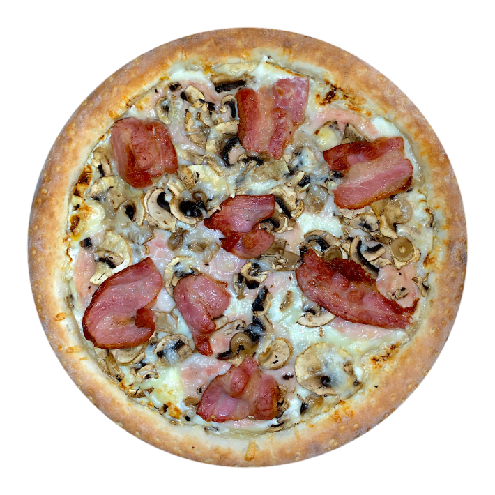 Пицца «Крем-чиз бекон»