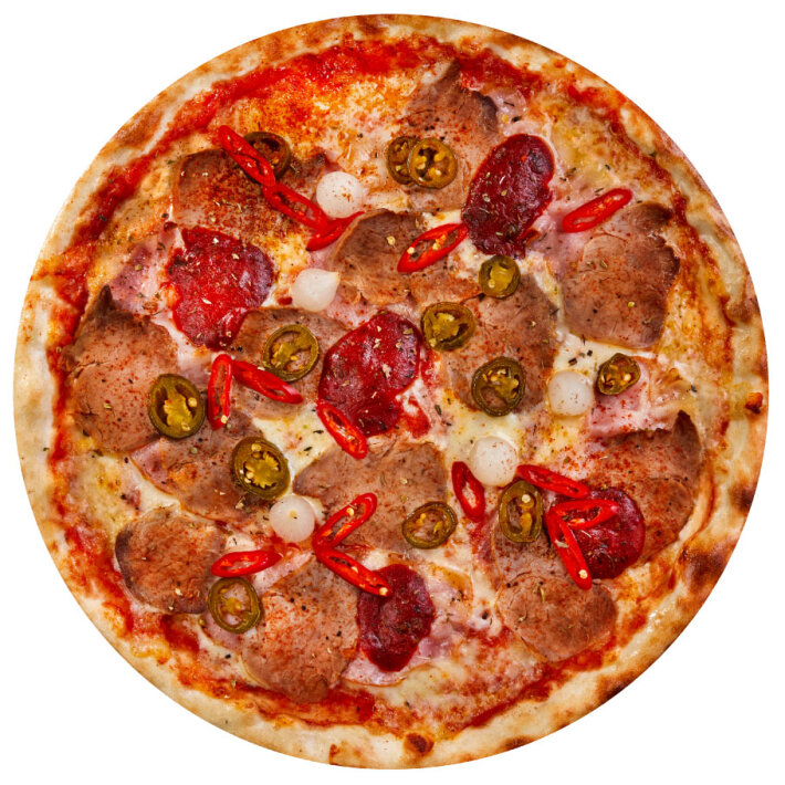 Пицца «Огненная» с пышным краем