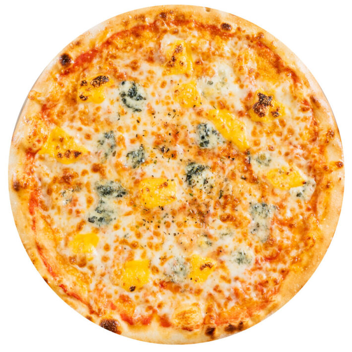 Пицца «Четыре сыра» с пышным краем