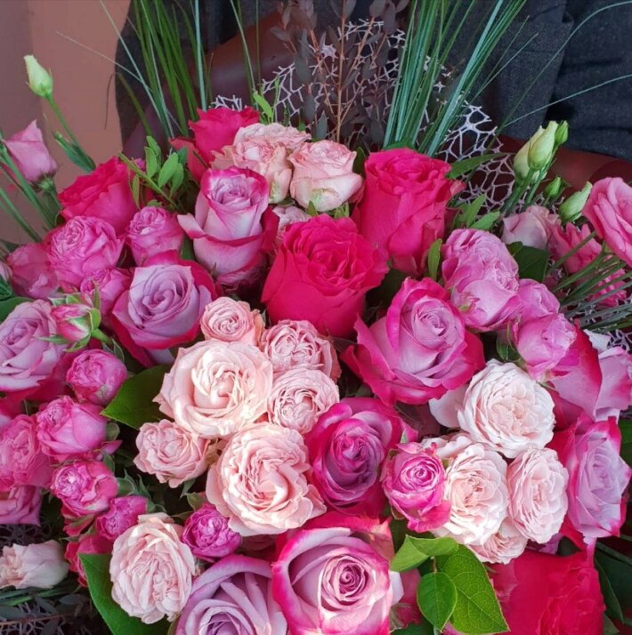 Букет цветов «Розовый микс»