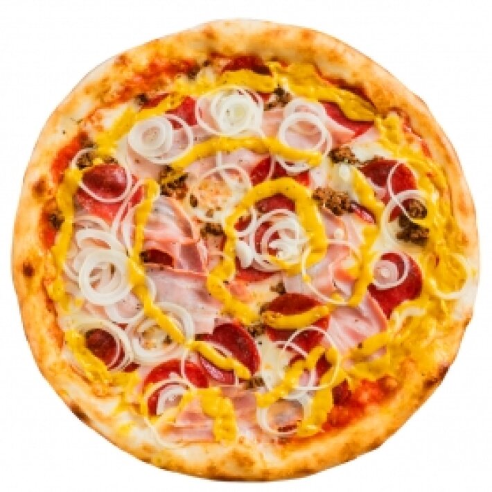 Пицца «Супер мясная» с пышным краем