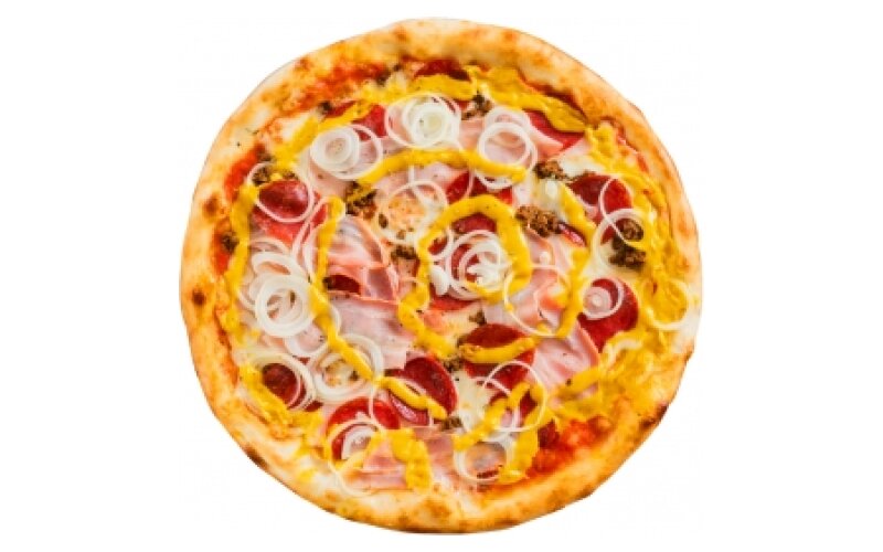 Пицца «Супер мясная» с пышным краем