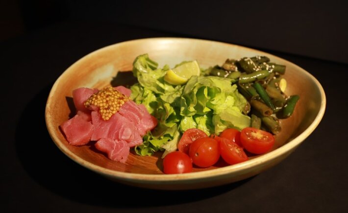 Салат с тунцом и стручковой фасолью