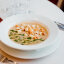 Крем-суп из белых грибов с соусом Песто и гренками