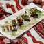 Баклажаны, фаршированные сырным салатом с грецким орехом