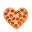 Пицца Пеперони-сердце