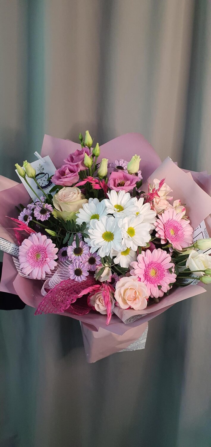 Букет цветов «Розовые сны»