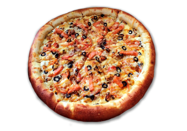 Средняя пицца с морской начинкой