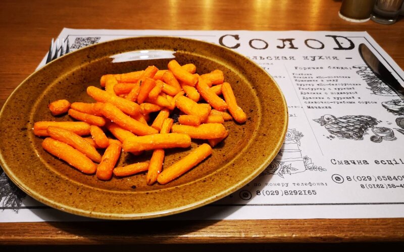 Морковь-мини с чесноком