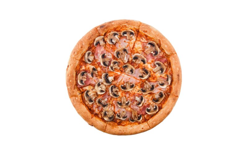 Пицца «бекон с грибами»