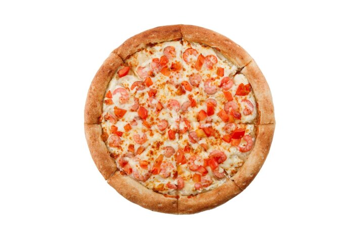 Пицца «Чесночная с креветками»