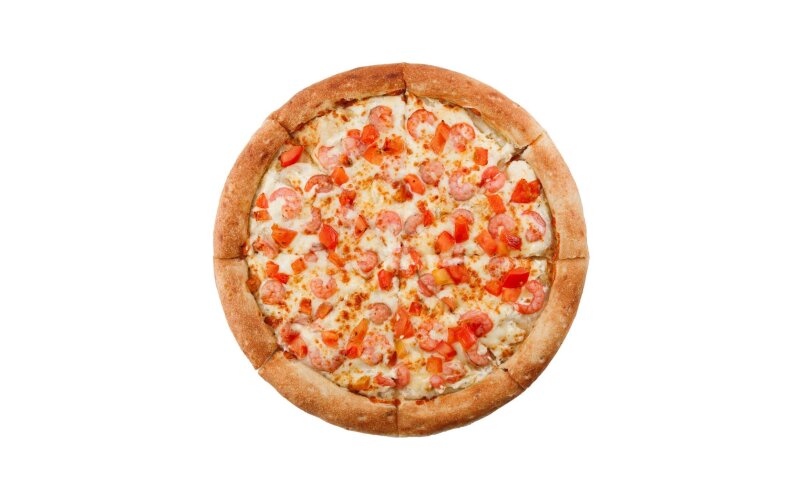 Пицца «чесночная с креветками»
