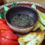 Овощная тарелка с домашним жареным сыром