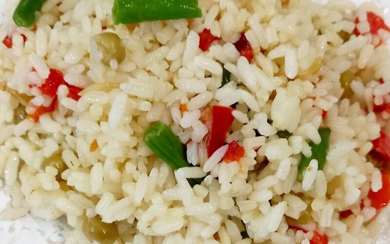 Рис с овощной смесью