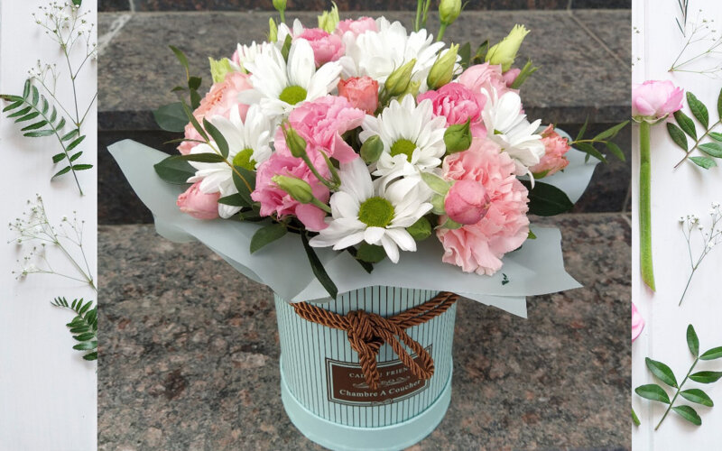 Коробка с цветами Нежнятина