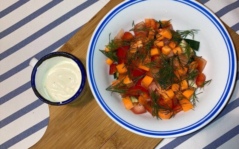 Овощной салат по-еврейски
