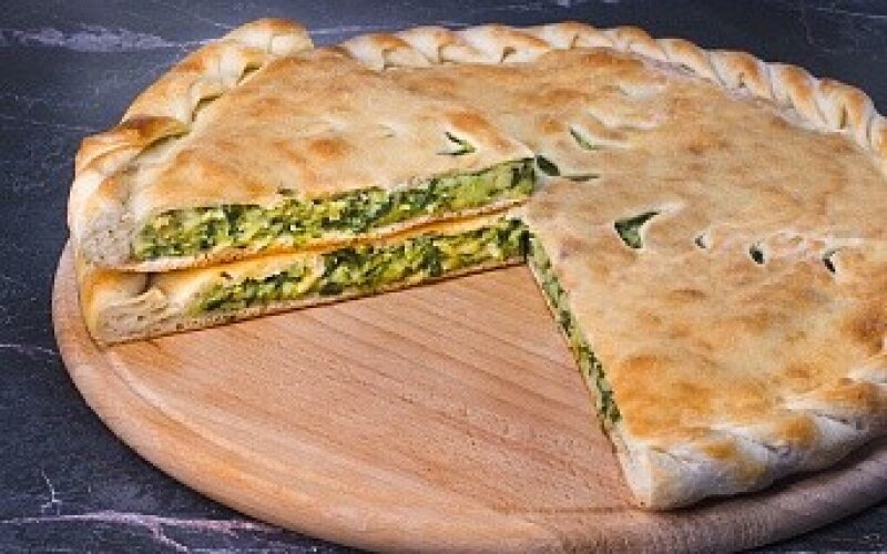Пирог картофельный со шпинатом