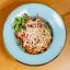 Спагетти с домашним болоньезе, базиликом и печеными томатами