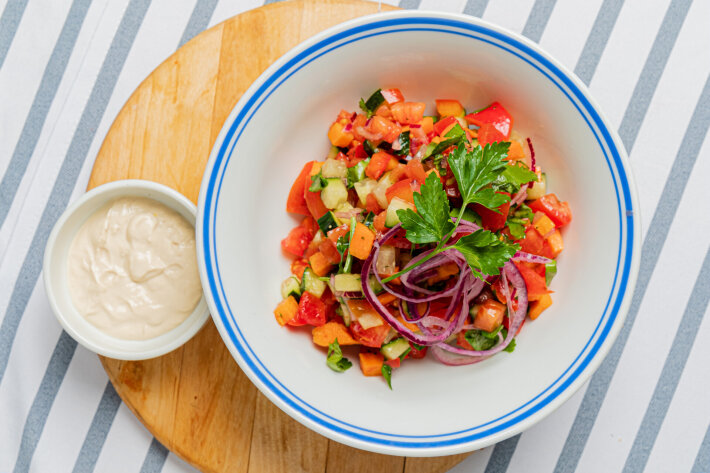 Овощной салат «По-еврейски»