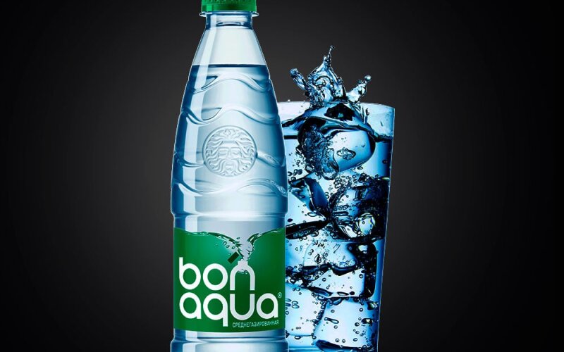 Вода «BonAquA» среднегаз.