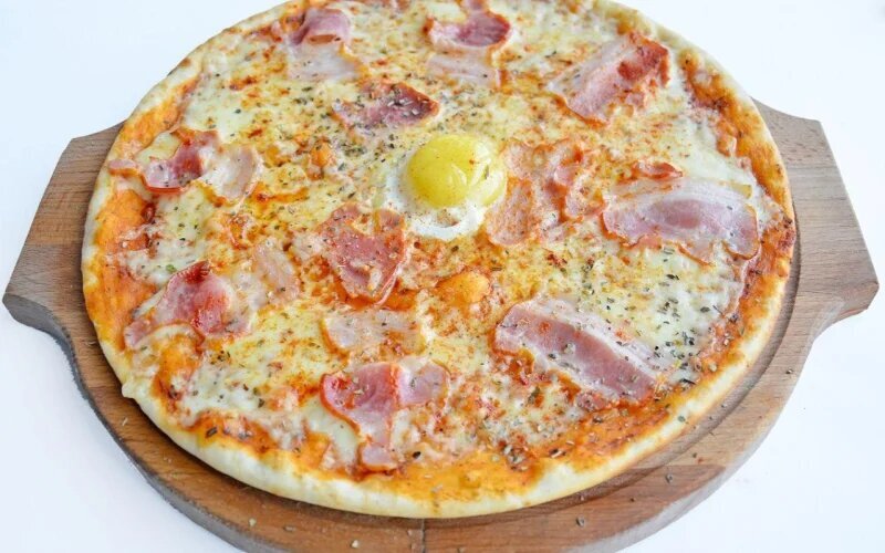 Пицца «Карбонара»
На выбор пицца 250 гр. и 500 гр.