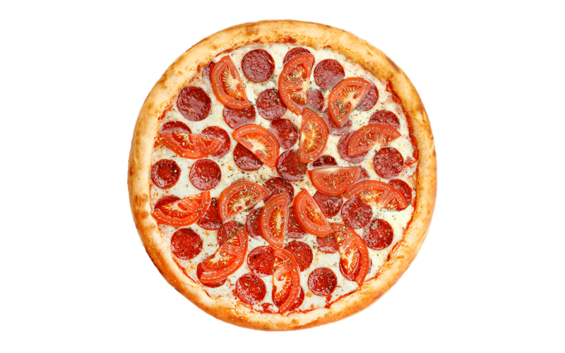 Пицца «Пепперони с томатом»