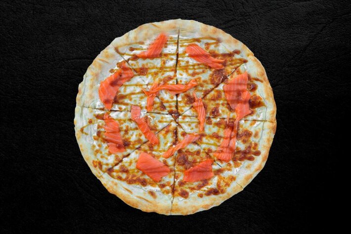 Пицца «Лосось терияки»
