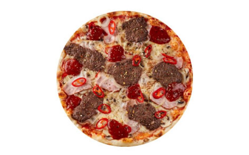 Пицца «Охотничья» на тонком тесте