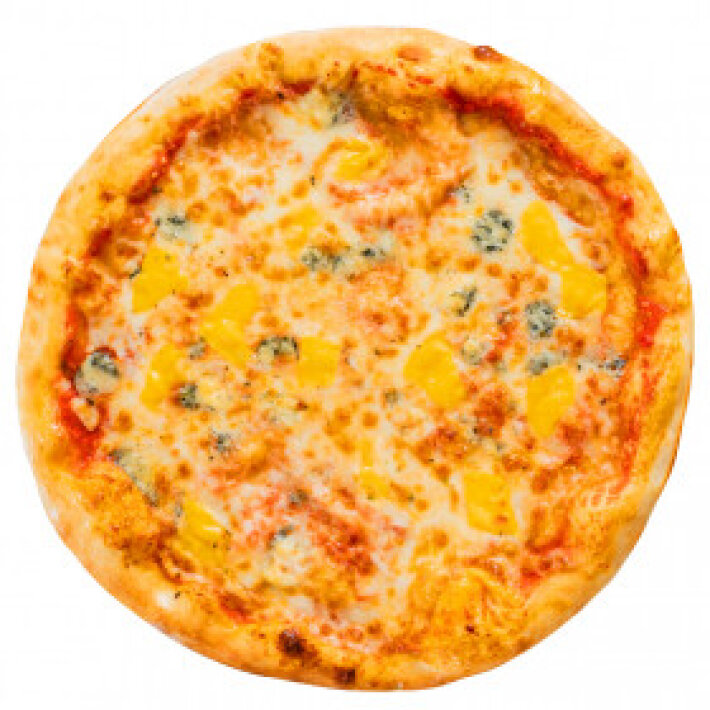Пицца «Четыре сыра» на пышном тесте