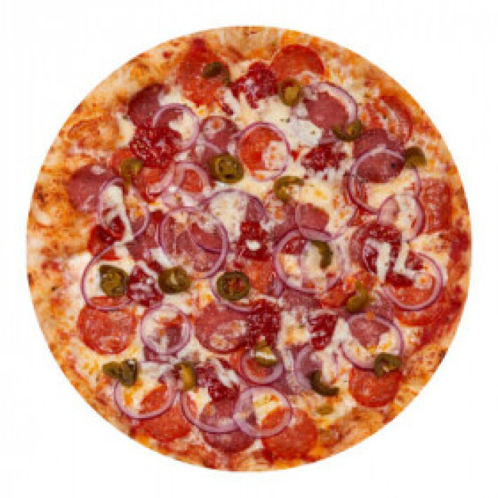Пицца «Диабло» на тонком тесте